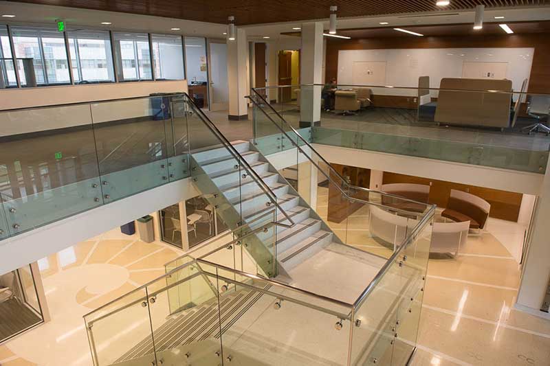 animal science lobby from second floor