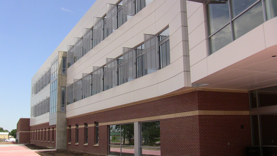 diagnostic medicine center side of building