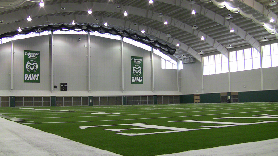 indoor practice facility football field
