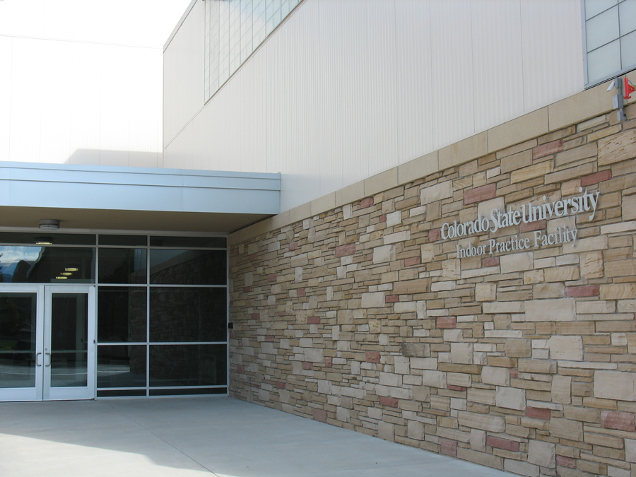 indoor practice facility entrance