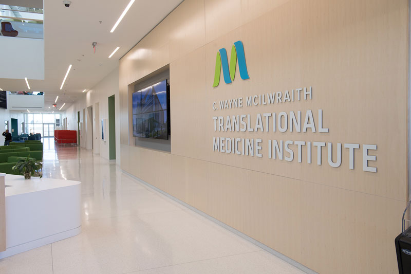 C. Wayne McIlwraith Translational Medicine Institute lobby