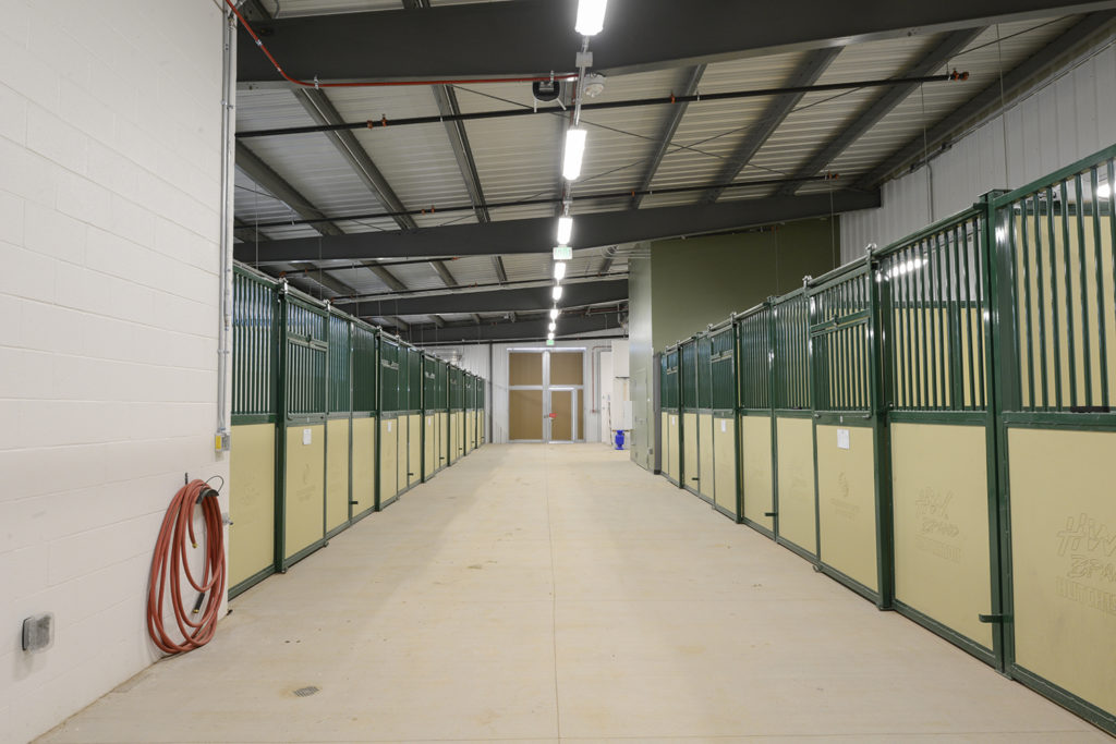 horse stables at the temple grandin equine center